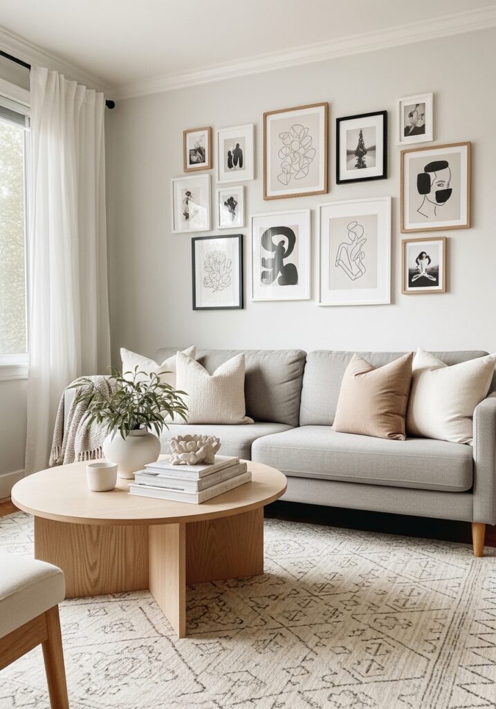 15. Decorate with Wall Art Grids