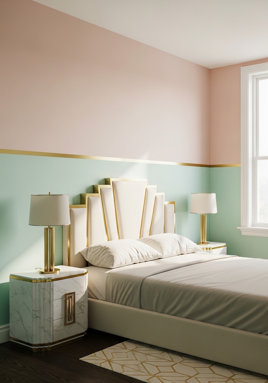 15. Two-Tone Walls with Geometric Division