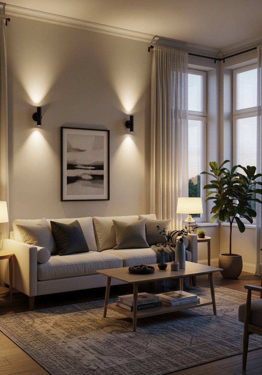 15. Use Wall-Mounted Lighting