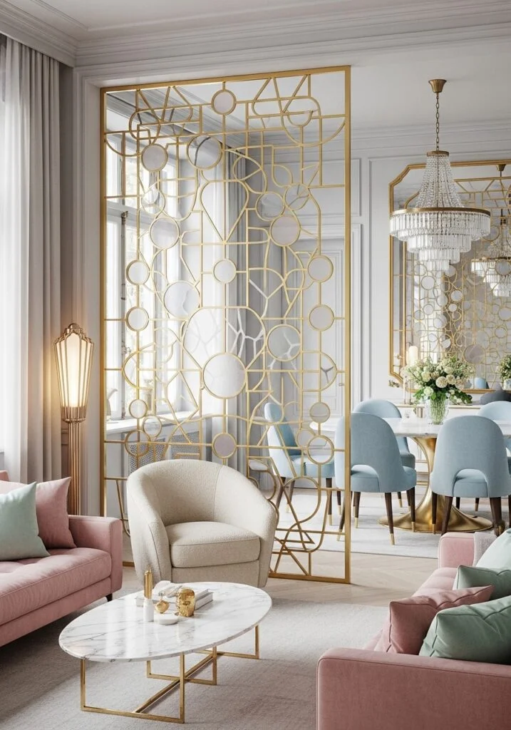 16. Art Deco-Inspired Room Dividers