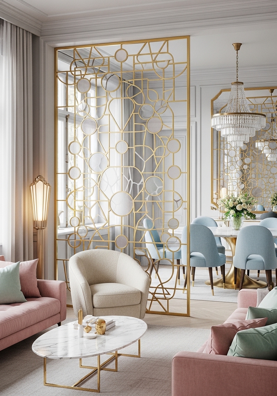 16. Art Deco-Inspired Room Dividers