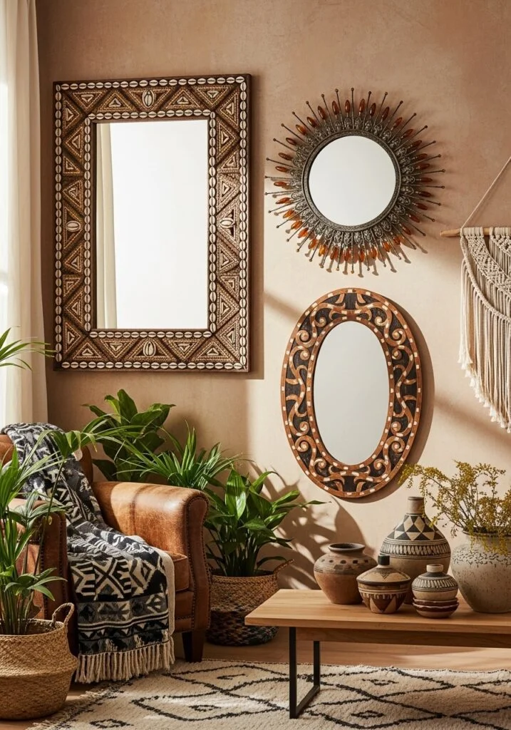 16. Statement Mirrors with Carved Frames