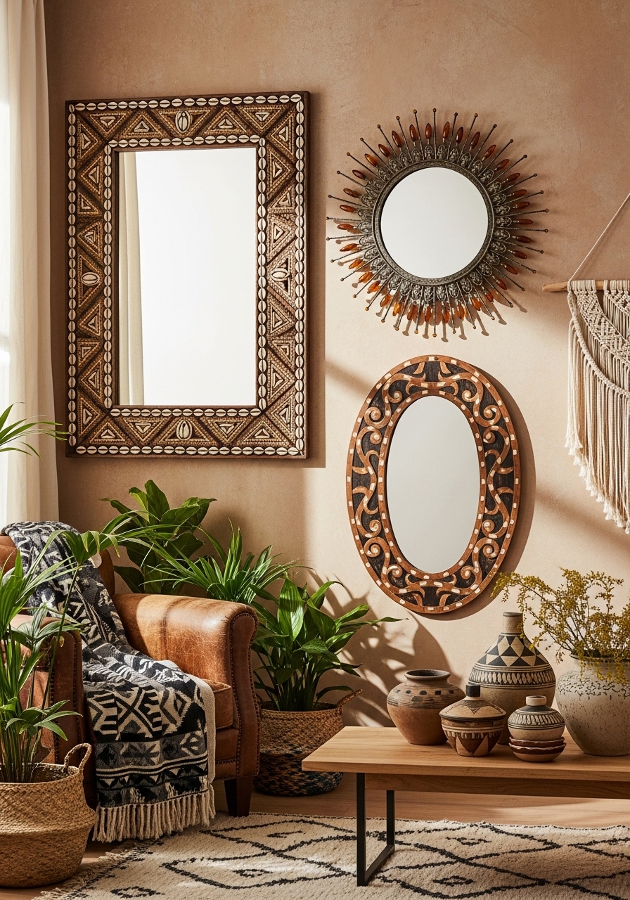 16. Statement Mirrors with Carved Frames
