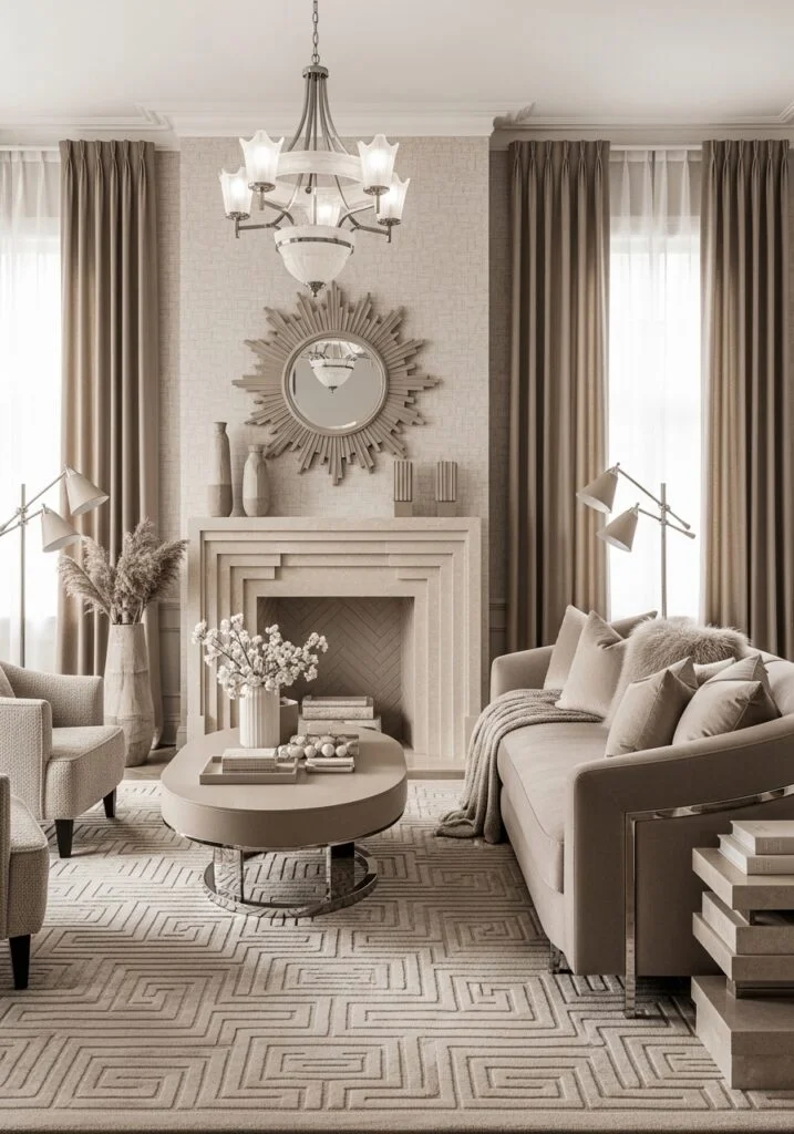 17. Monochrome Rooms with Depth