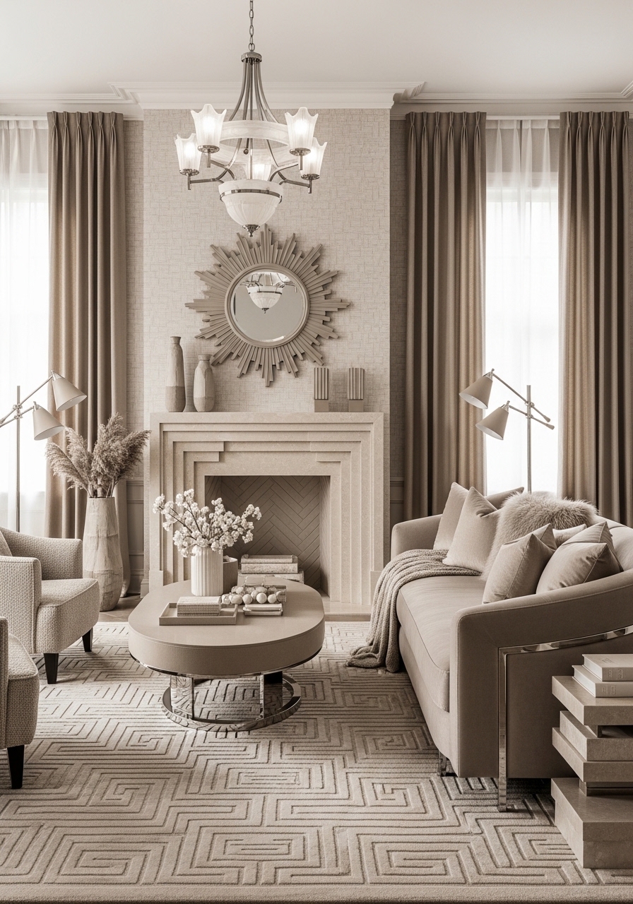 17. Monochrome Rooms with Depth