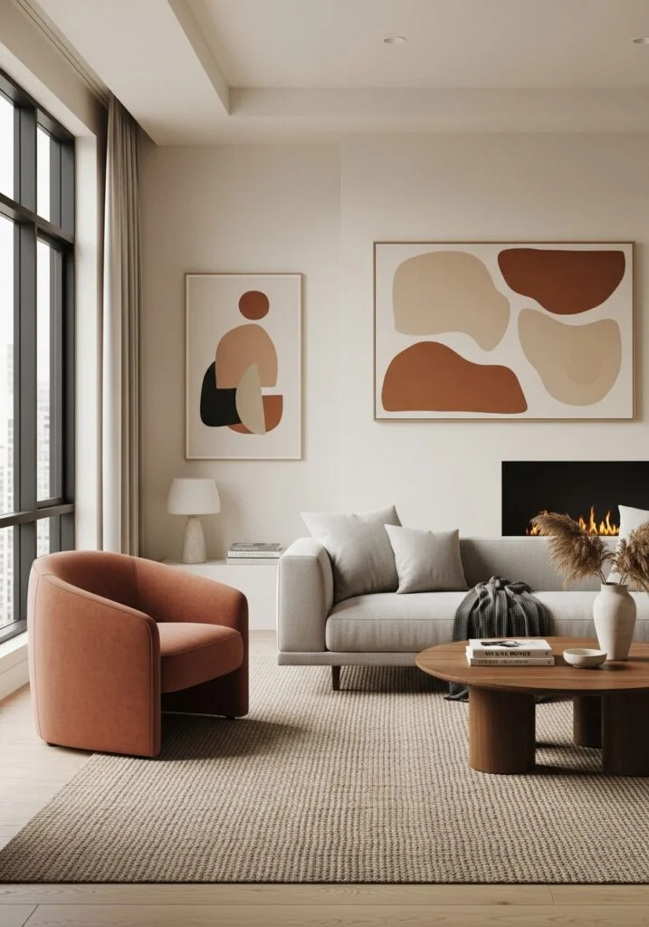 18. Blend Contemporary and Organic Shapes