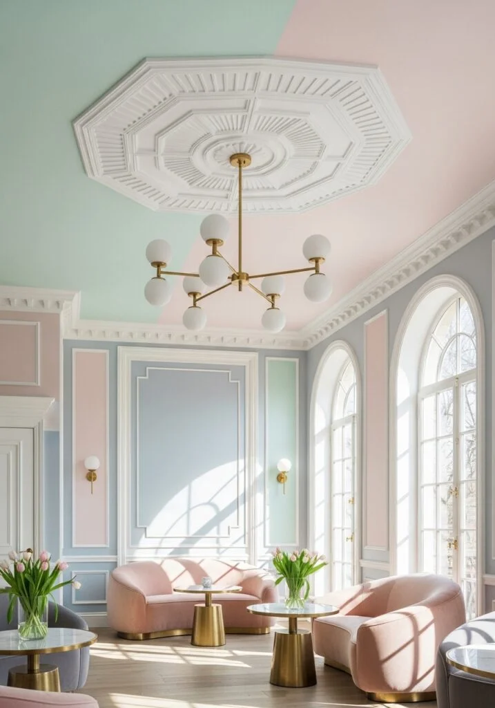 18. Decorative Ceiling Medallions with Modern Twist