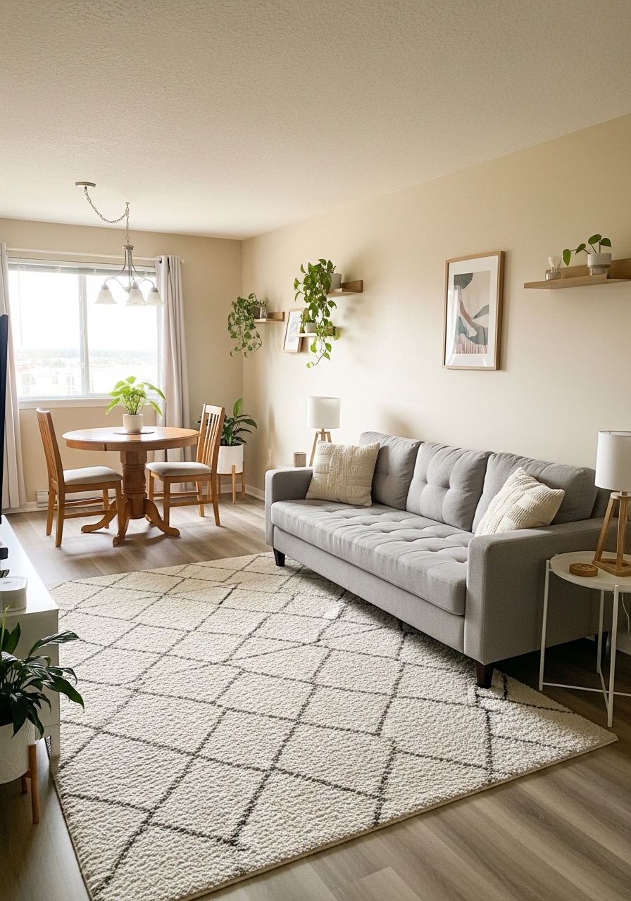 18. Define Dining and Living Zones