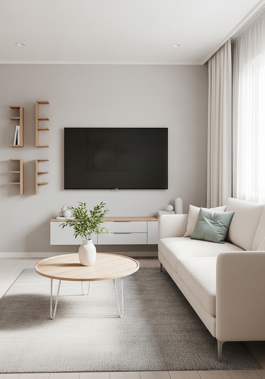 2. Use a Vertical TV Wall Setup