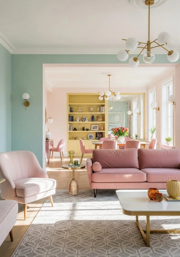 20. Coordinated Color Zoning for Visual Harmony