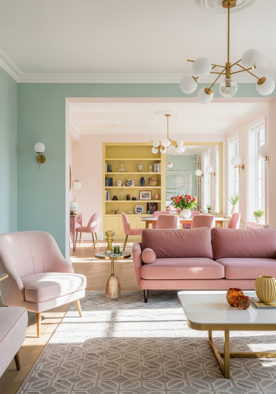 20. Coordinated Color Zoning for Visual Harmony