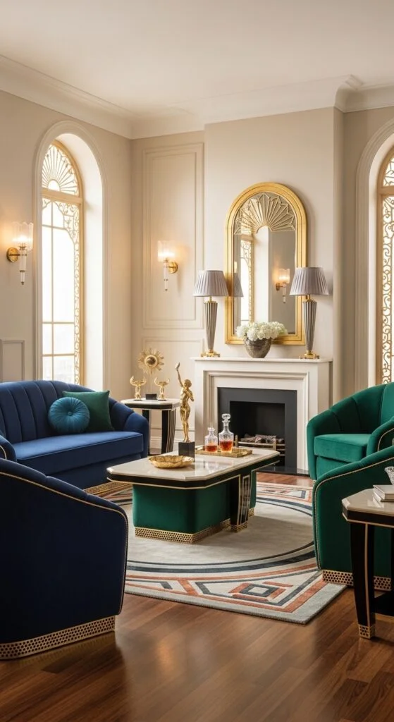 22. Metallic Trim Furniture for Subtle Glam