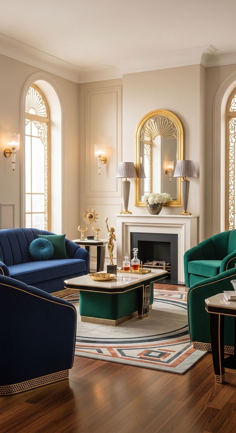 22. Metallic Trim Furniture for Subtle Glam