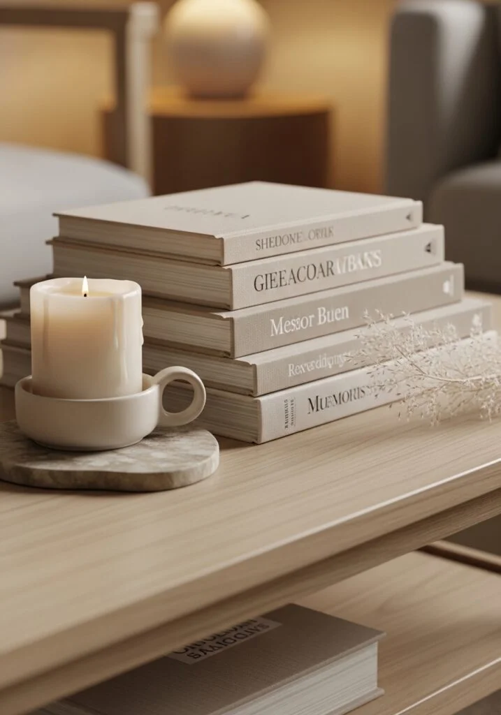 23. Style a Coffee Table with Warm Accessories