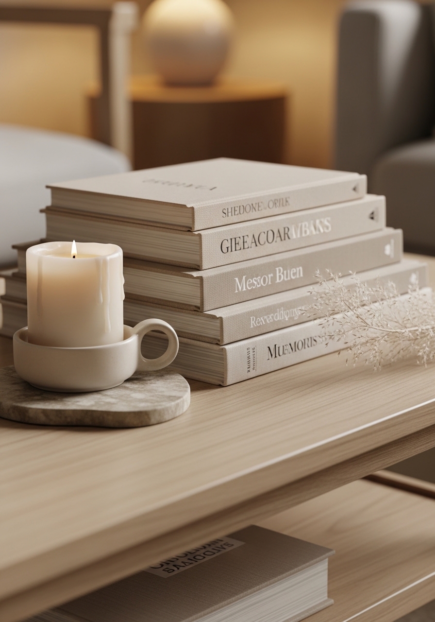 23. Style a Coffee Table with Warm Accessories