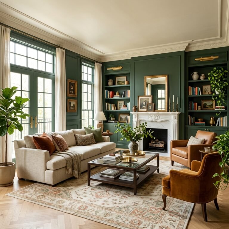 25 Forest Green Living Room Ideas That Feel Rich, Not Dark