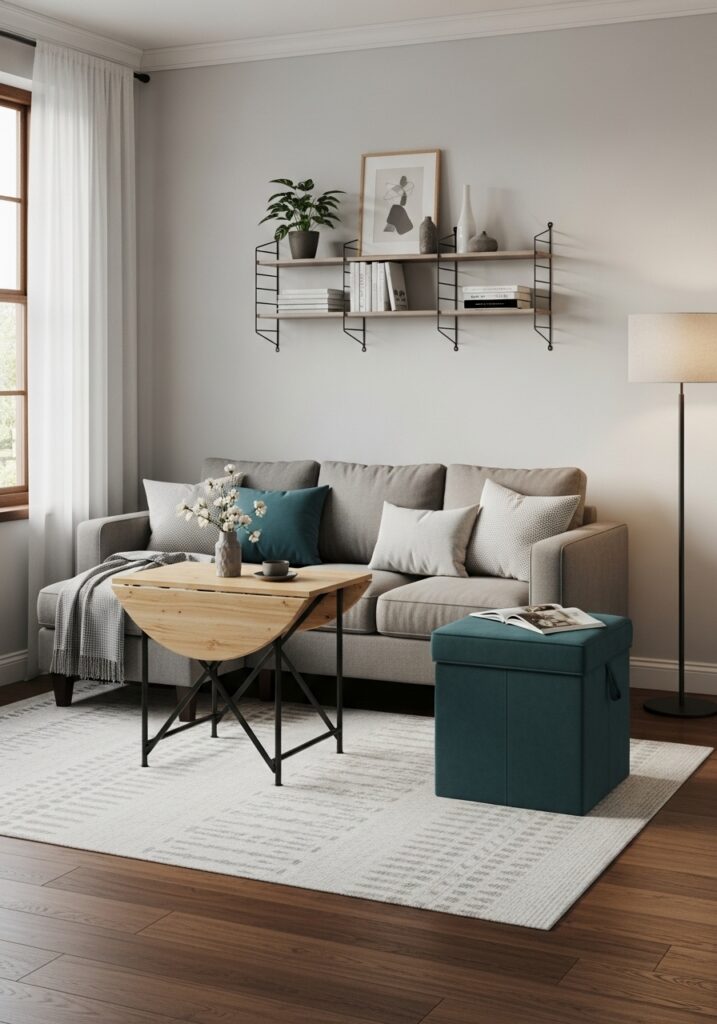 3. Add Multi-Functional Furniture