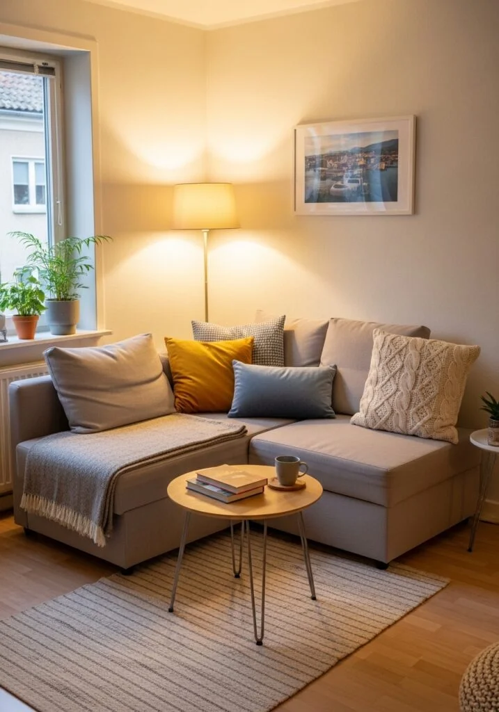 3. Choose a Compact Sectional for Corners