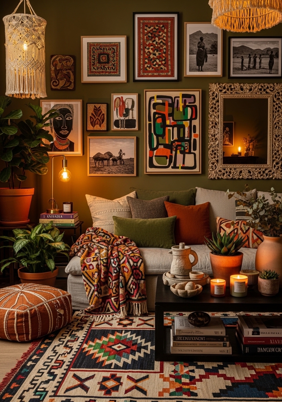 3. Earthy Color Palettes with Bold Accents