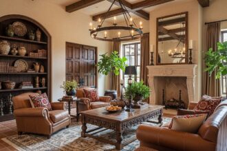 30 Living Room Spanish Furniture Ideas for Rustic Luxury