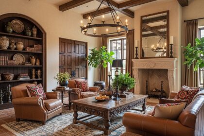 30 Living Room Spanish Furniture Ideas for Rustic Luxury