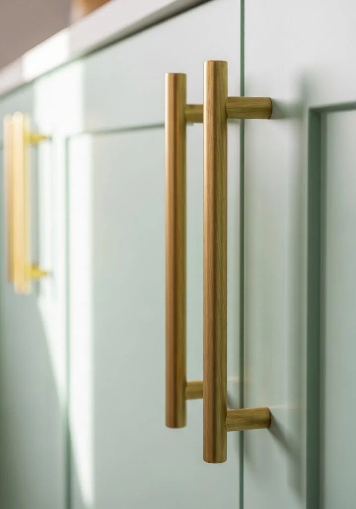 7. Brass Hardware Upgrade for Instant Impact