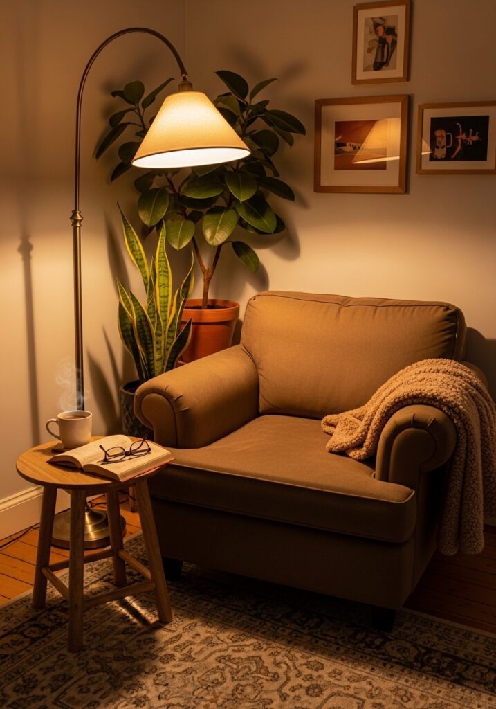 7. Create a Cozy Reading Nook