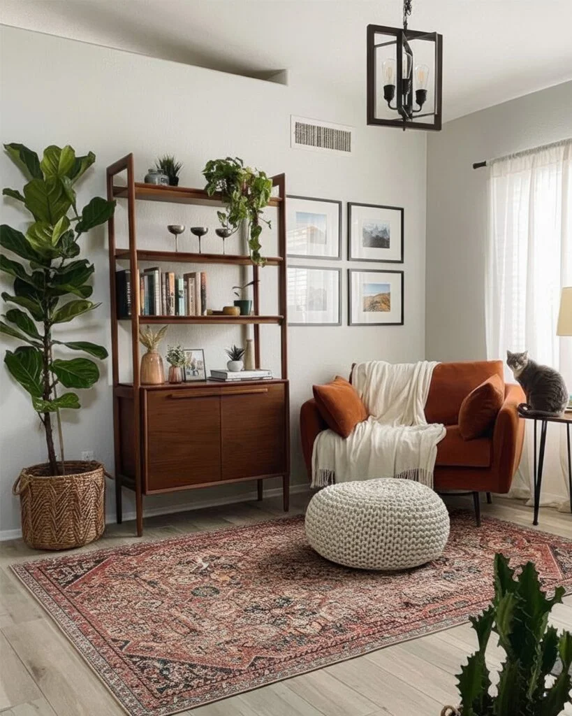 8. Floating Media Console for a Sleek Look