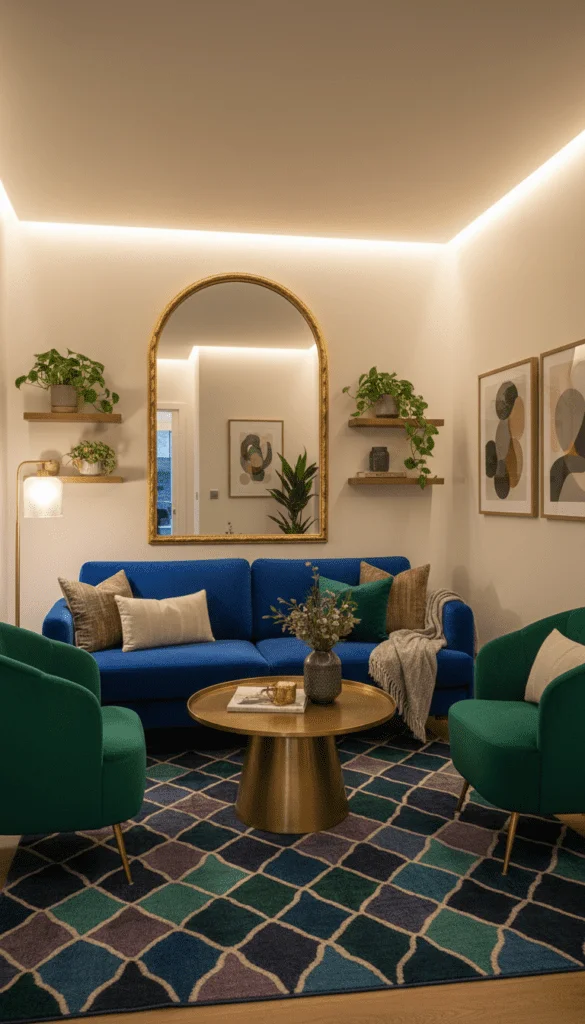 8. Tall Arched Mirror for Height Illusion