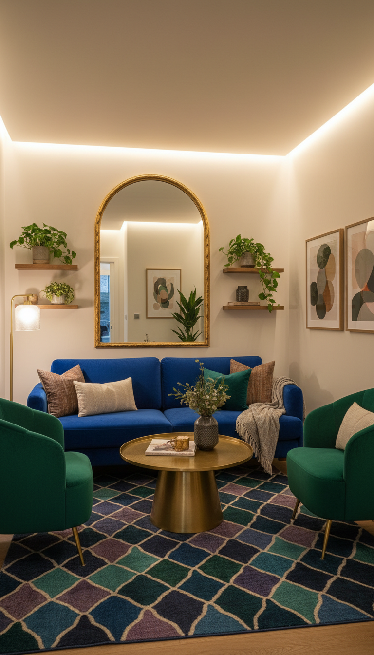 8. Tall Arched Mirror for Height Illusion