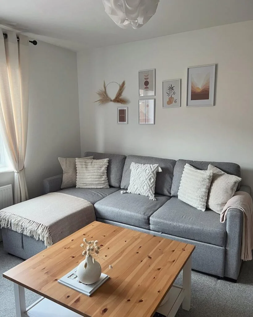 9. Diagonal Furniture Arrangement