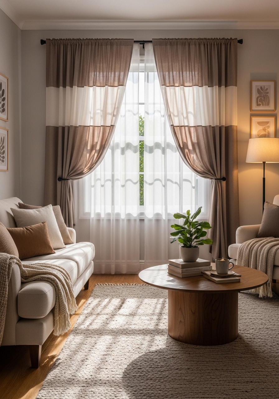 9. Layer Curtains for Softness