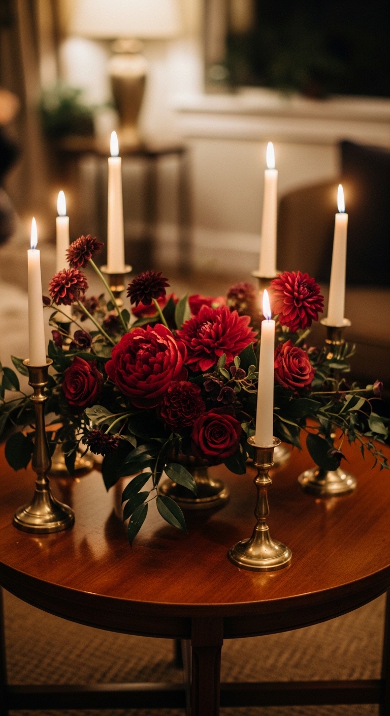 9. Moody Floral Arrangement