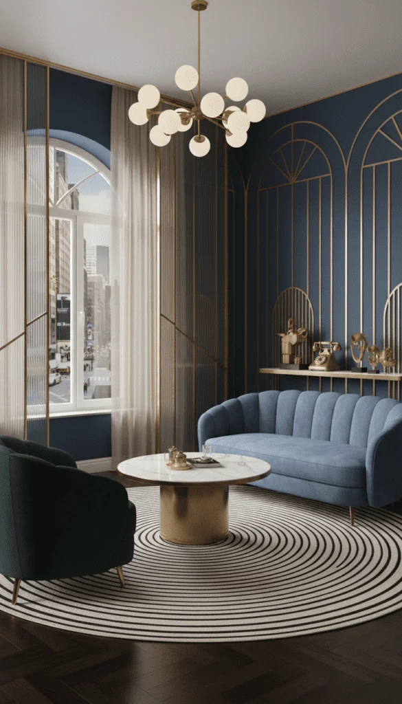 9. Scaled-Down Statement Lighting with Warm Glow