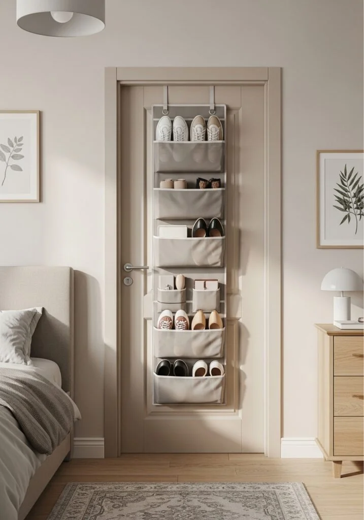 9. Use Over-the-Door Storage to Unlock Hidden Space