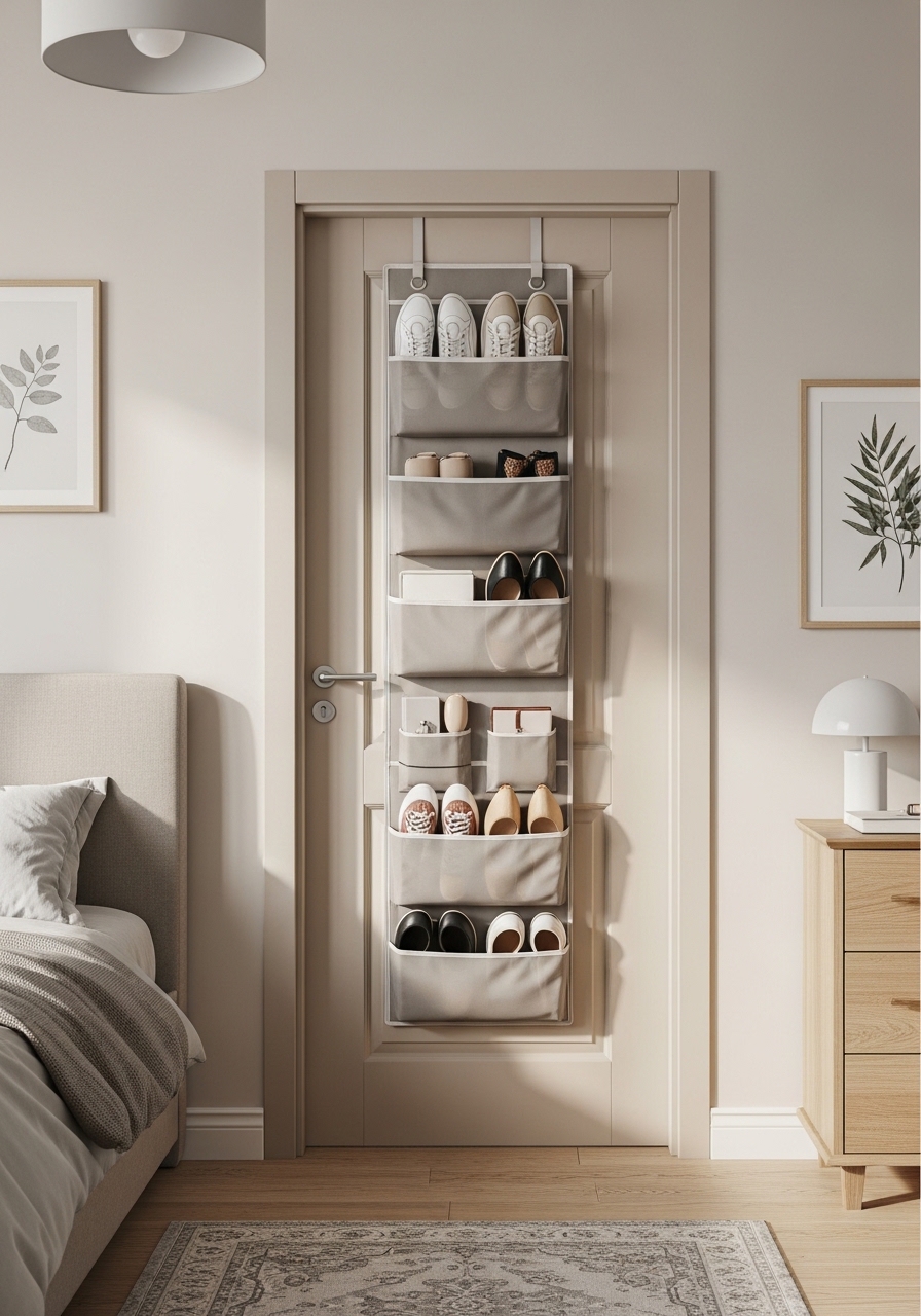 9. Use Over-the-Door Storage to Unlock Hidden Space