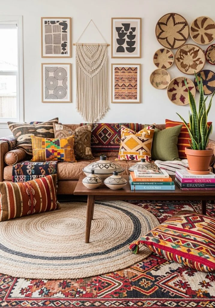 Afrobohemian Home Decor Ideas with Global Textures