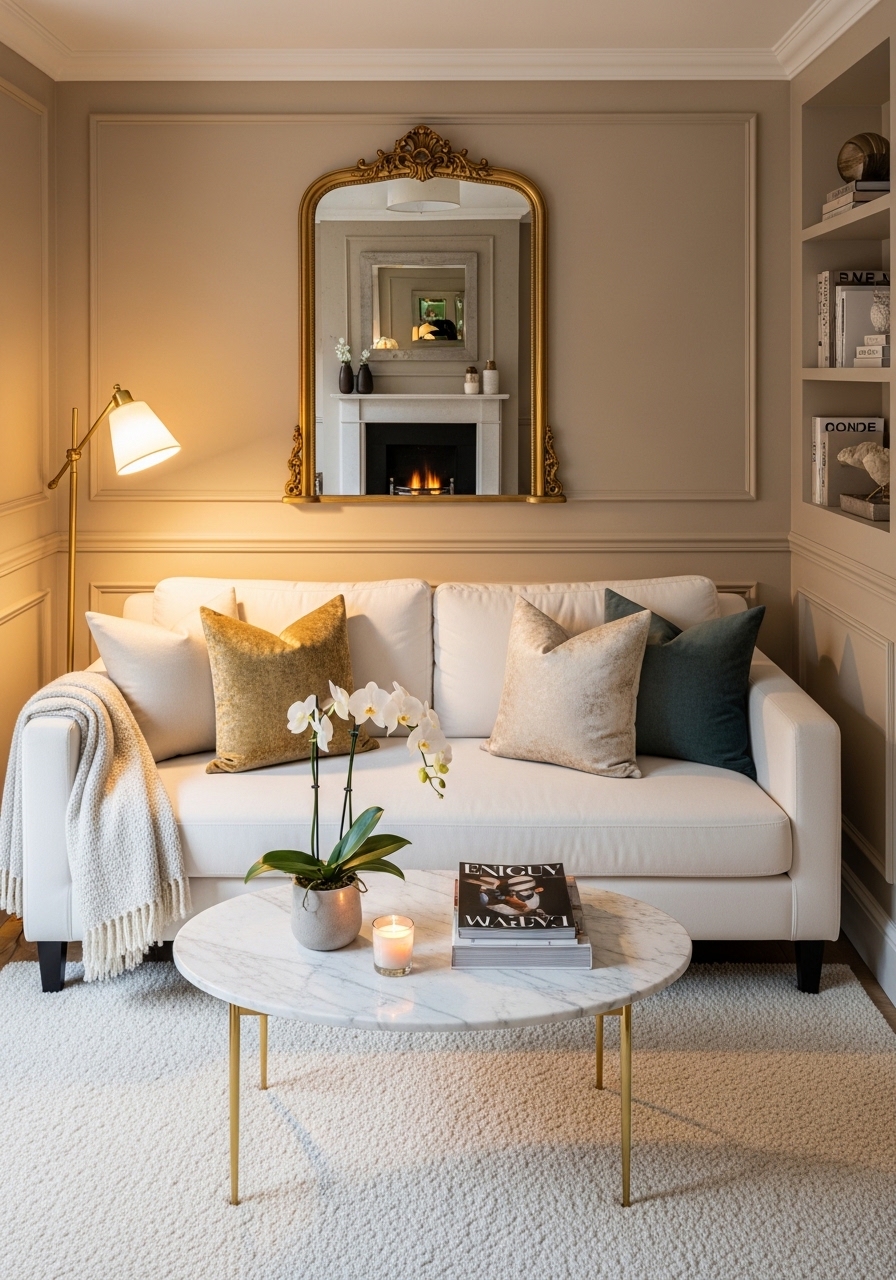 Anchor the Space with a Large Rug