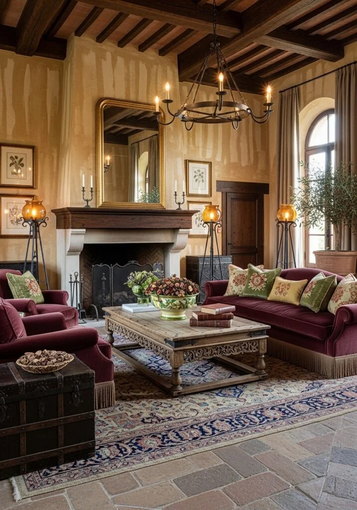 Antique Tuscan Living Room