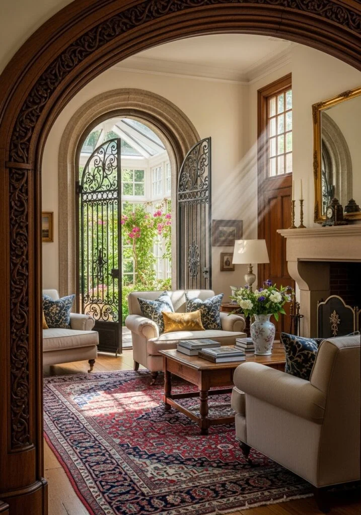 Arched Doorway Living Room