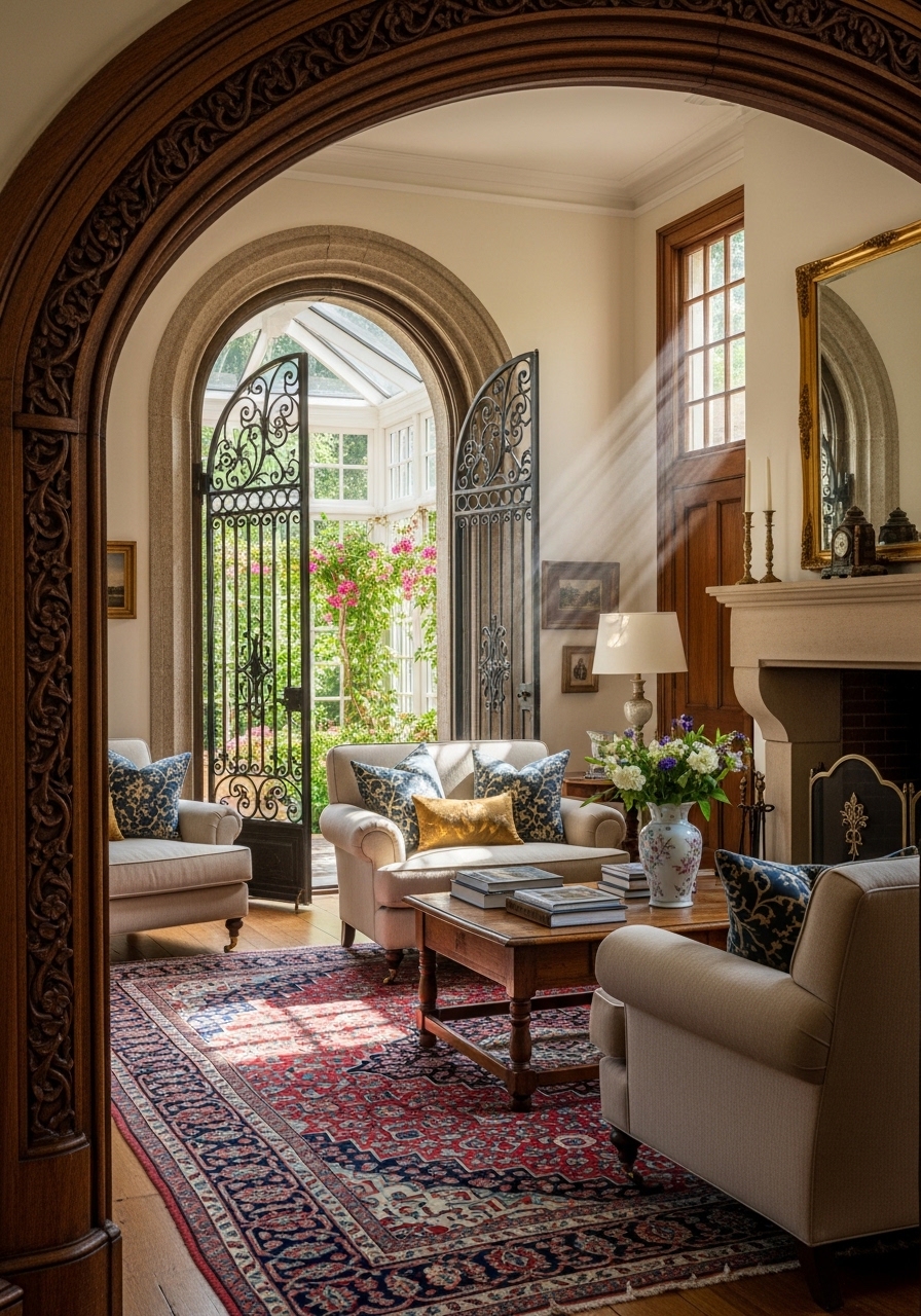 Arched Doorway Living Room