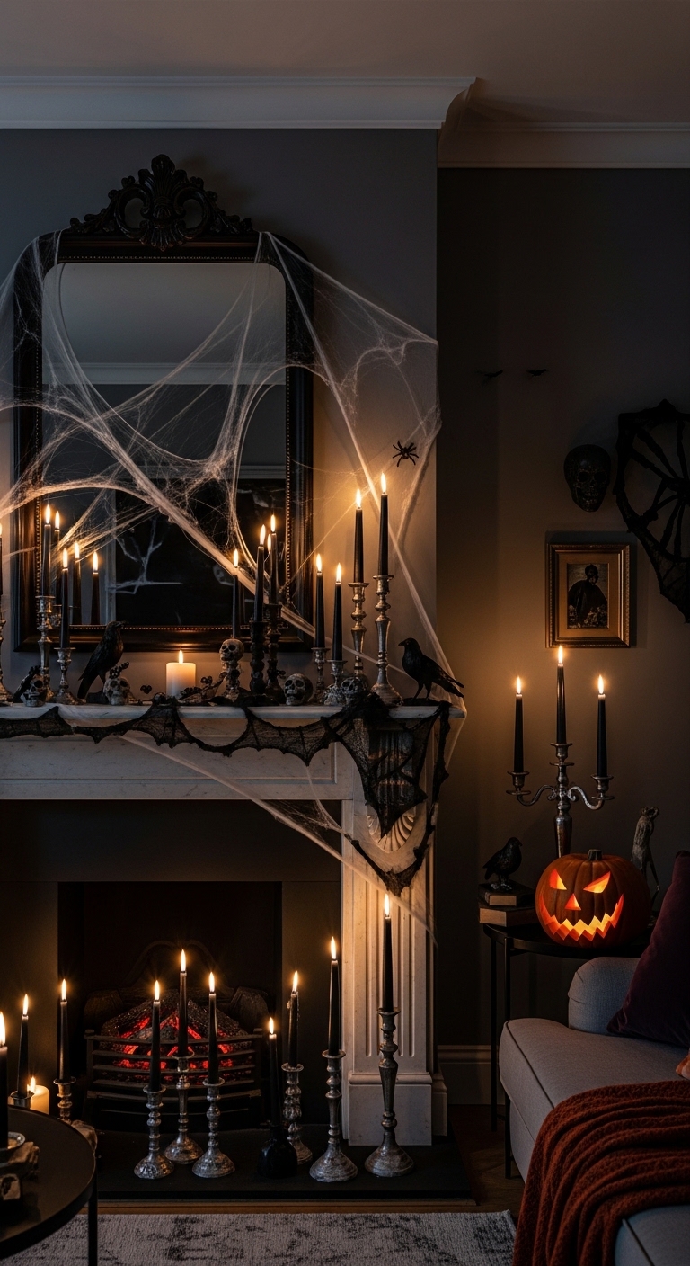 Black Taper Candle Drama