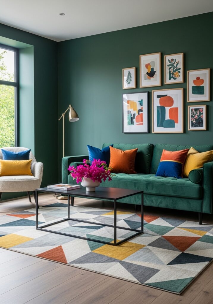 Contrast with Bold Accent Colors