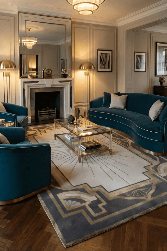 Curved Furniture with Strong Silhouettes