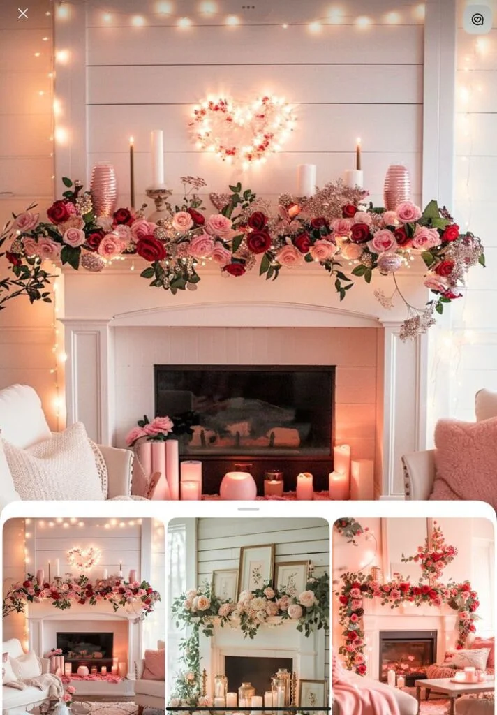 DIY Pink Valentine’s Day Garland