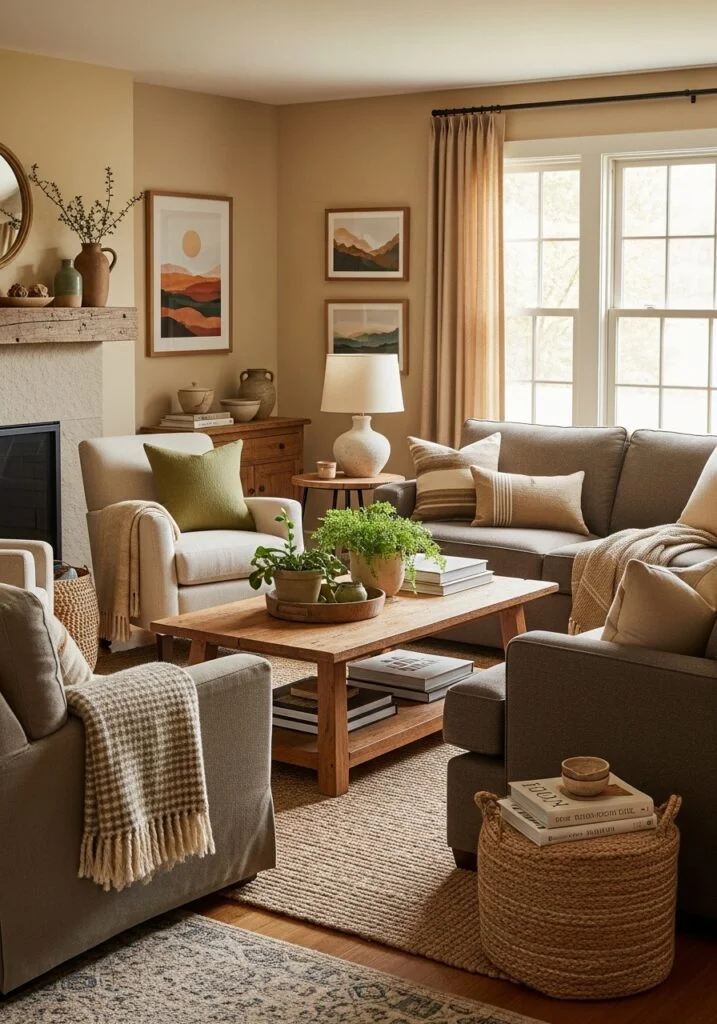 Earth Tone Living Room