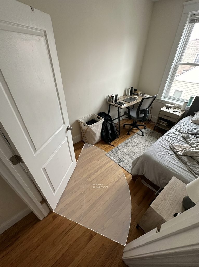 How the Door Swing Steals Floor