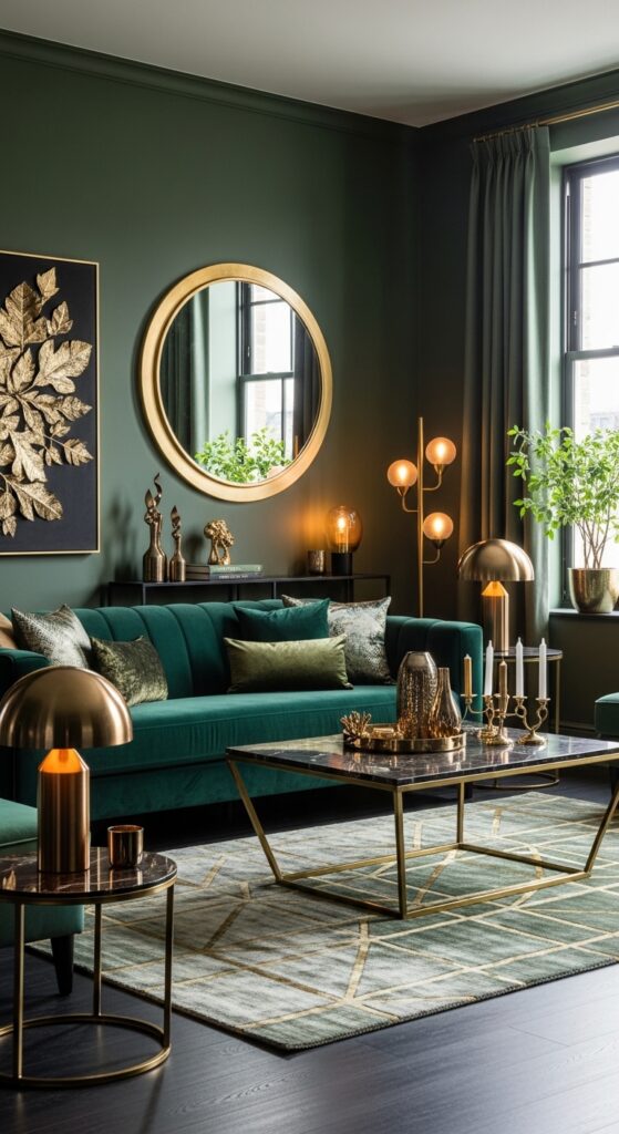 Incorporate Metallic Accents for Glamour