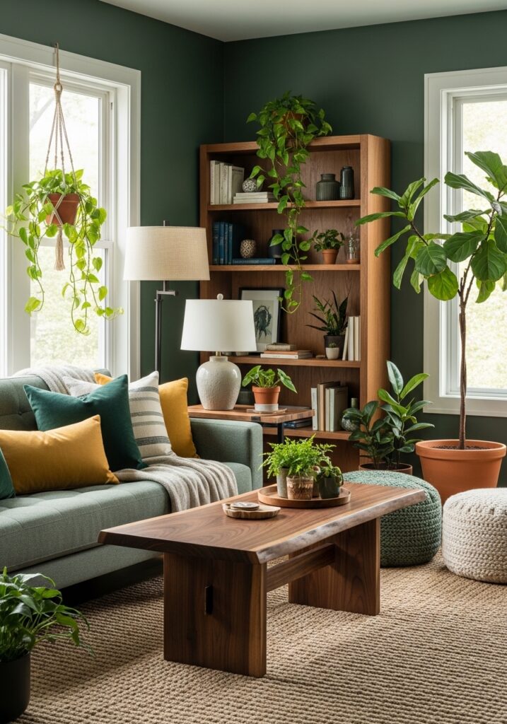 Integrate Wood and Living Plants