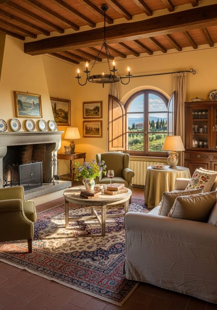 Italian Countryside Living Room